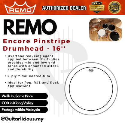 Remo Encore Pinstripe Drumhead - 12'' / 14'' / 16''