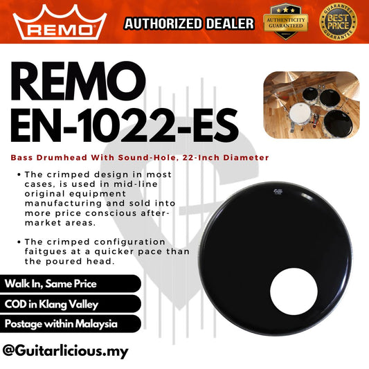Remo P3-1322-10 Powerstroke 3 Black Dot 22” Bass Drum Head