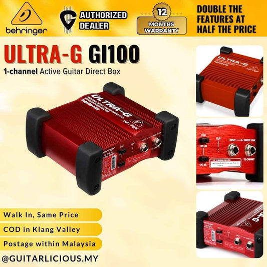 Behringer Ultra-G GI100 1-channel Active Guitar Direct Box