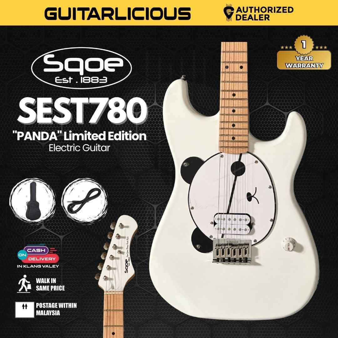SQOE SEST780 "PANDA" Limited Edition Electric Guitar - ( SEST780-WH )