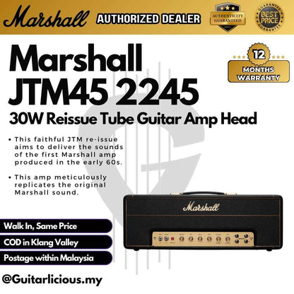 Marshall JTM45 2245 30W Reissue Tube Guitar Amp Head