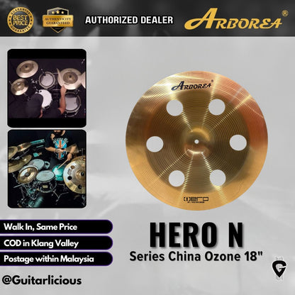 Arborea Hero N Series Ozone & China Ozone Cymbal – 8" 10" 16" 18"