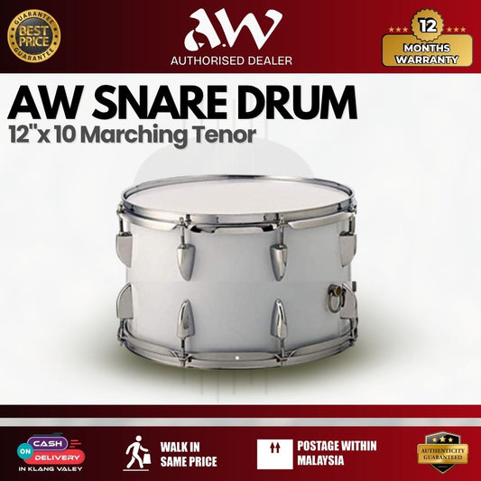 AW 12"x 10 Marching Tenor / Snare drum JWM04-12