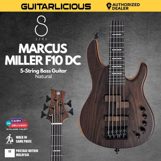 Sire Marcus Miller F10 DC 5-string Electric Bass Guitar - Natural