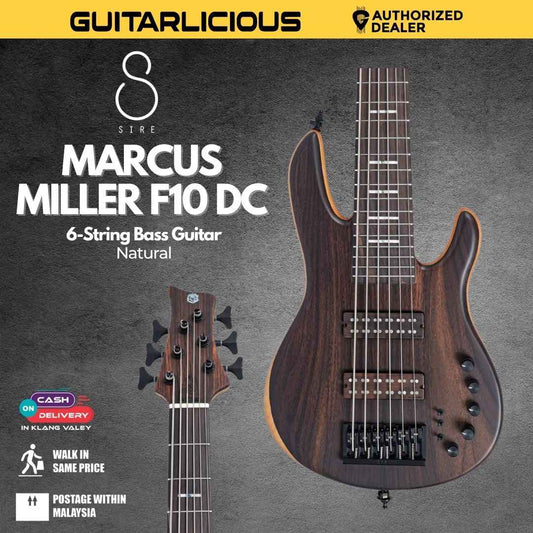 Sire Marcus Miller F10 DC 6-string Electric Bass Guitar - Natural