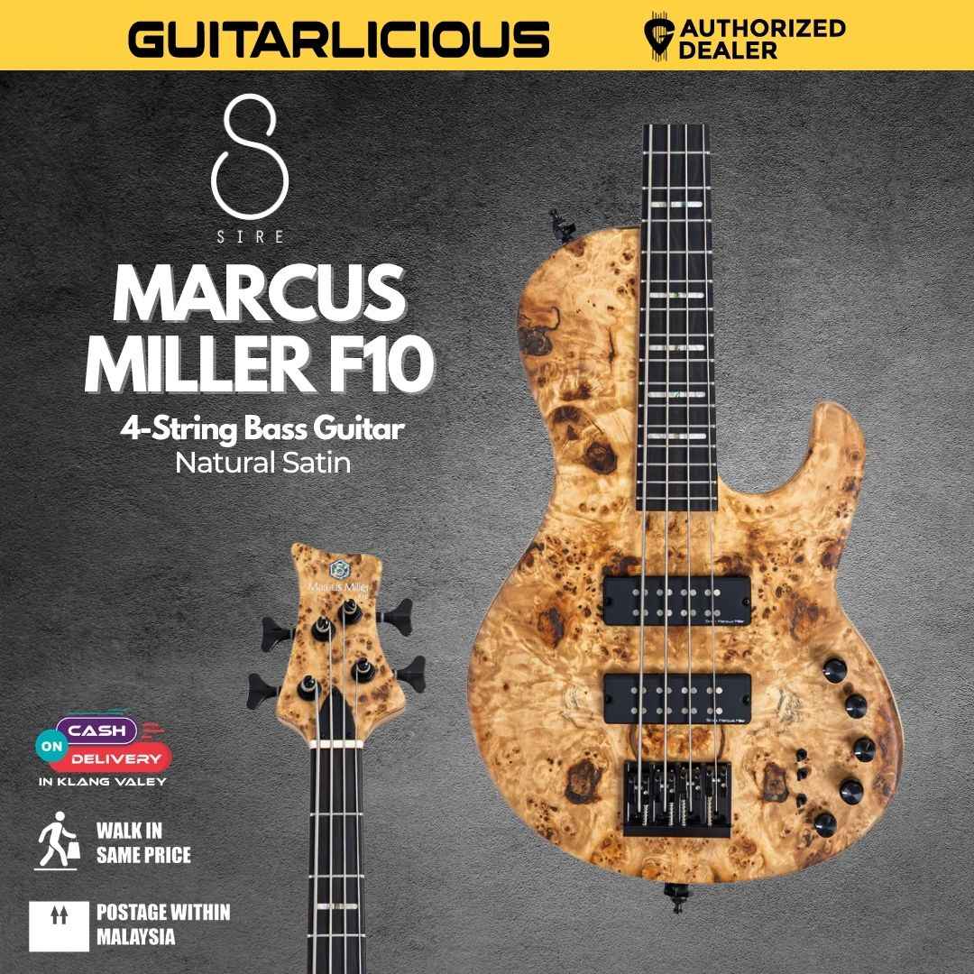 Sire Marcus Miller F10 4-string Electric Bass Guitar - Natural Satin