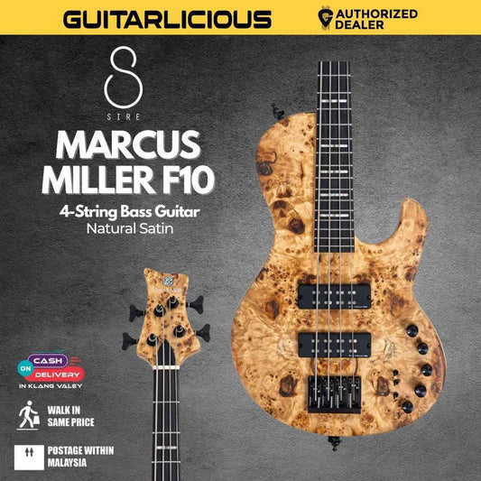 Sire Marcus Miller F10 4-string Electric Bass Guitar - Natural Satin