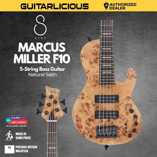 Sire Marcus Miller F10 5-string Bass Guitar - Natural Satin
