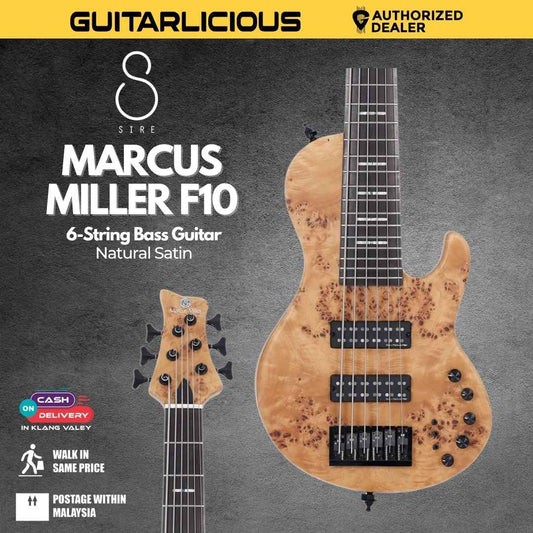Sire Marcus Miller F10 6-string Bass Guitar - Natural Satin