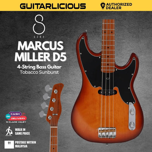 Sire Marcus Miller D5 Alder 4-String Bass Guitar - Tobacco Sunburst