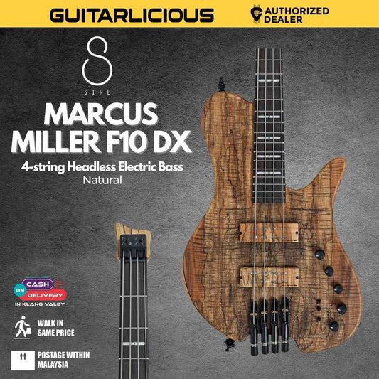 Sire Marcus Miller F10 DX 4-string Headless Electric Bass Guitar - Natural