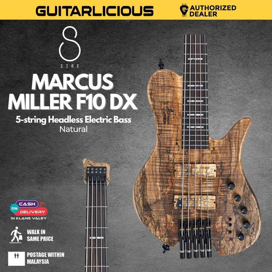 Sire Marcus Miller F10 DX 5-string Headless Electric Bass Guitar - Natural