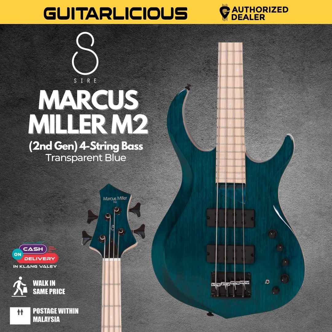 Sire Marcus Miller M2 (2nd Gen) 4-String Bass Guitar - Transparent Blue