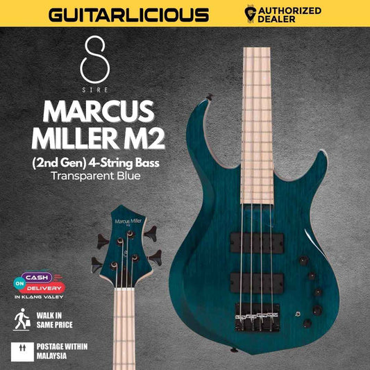 Sire Marcus Miller M2 (2nd Gen) 4-String Bass Guitar - Transparent Blue