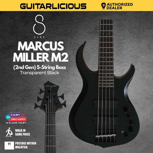 Sire Marcus Miller M2 (2nd Gen) 5-String Bass Guitar - Transparent Black