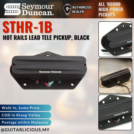 Seymour Duncan STHR-1B Hot Rails Lead Tele Pickup, Black