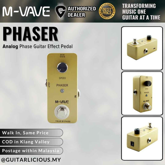 M-VAVE PHASER Analog Phase Guitar Effect Pedal