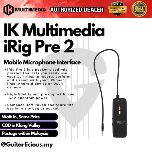 IK Multimedia iRig Pre 2 Mobile Microphone Interface