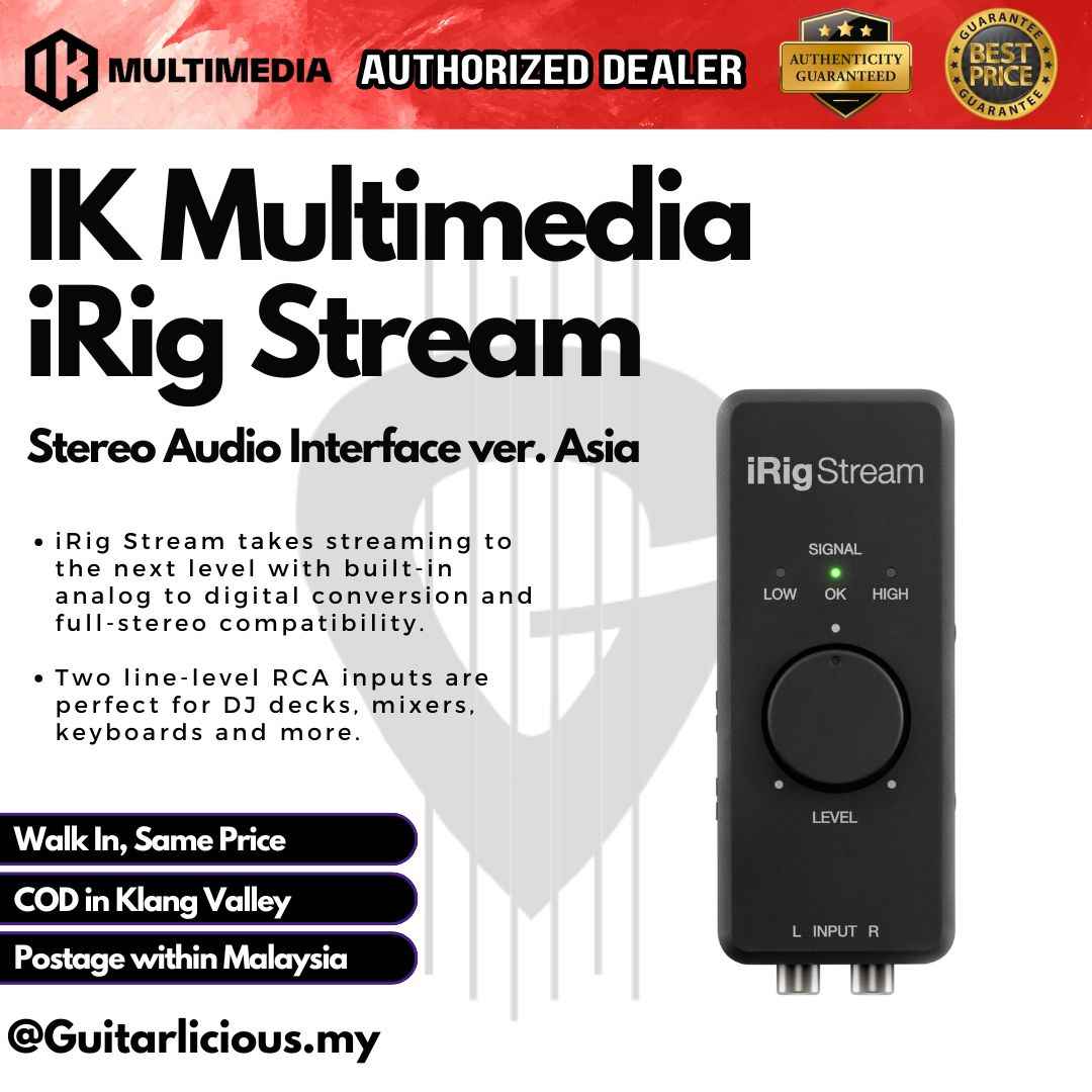 IK Multimedia iRig Stream Stereo Audio Interface ver. Asia