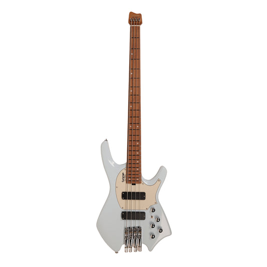 SQOE SBWT700 Warrior Headless 4 String Bass Guitar w Roasted Maple Neck - Sky Blue