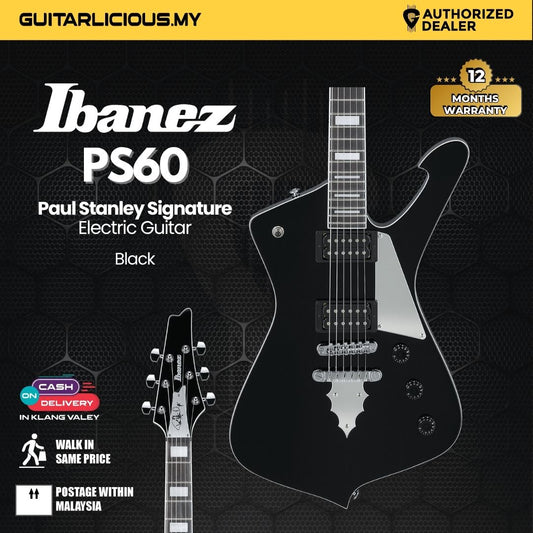 Ibanez PS60 Paul Stanley Signature Electric Guitar -  Black