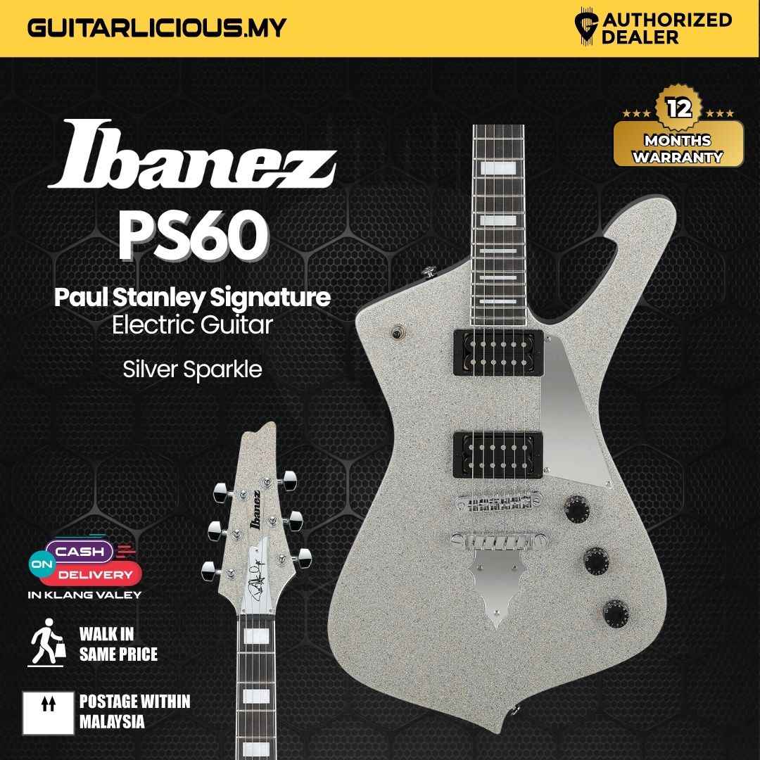 Ibanez PS60 Paul Stanley Signature Electric Guitar - Silver