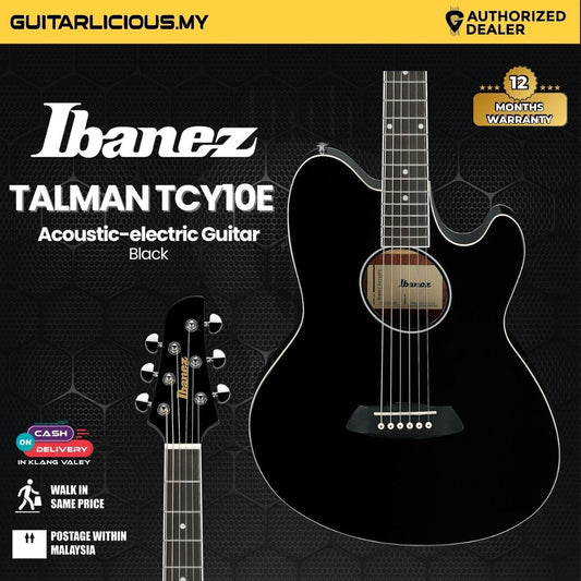 Ibanez Talman TCY10E Acoustic-electric Guitar - Black