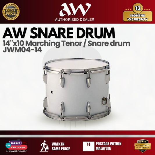 AW 14"x 10 Marching Tenor / Snare drum JWM04-14