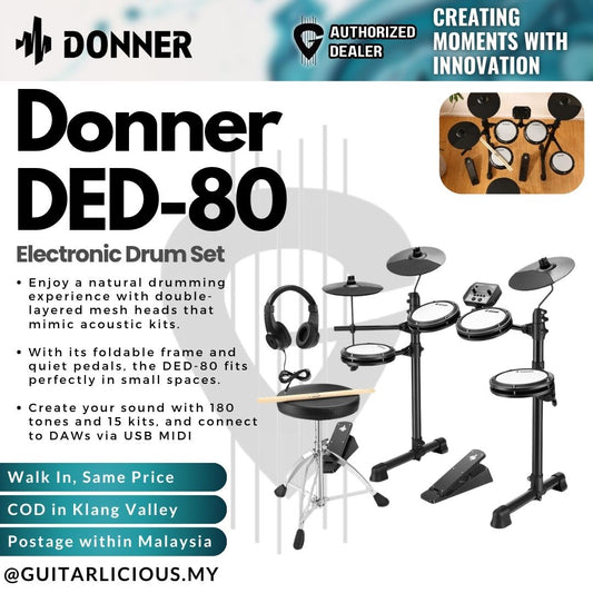 Donner DED-80 Electronic Drum Set - EC3414