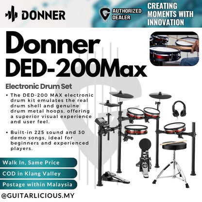 Dooner DED-200Max Eletronic Drum Set - EC6781