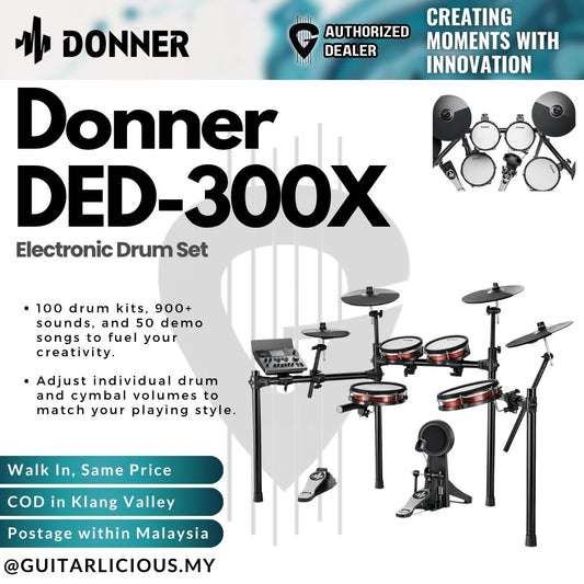 Donner DED-300X Electronic Drum Set - EC7102