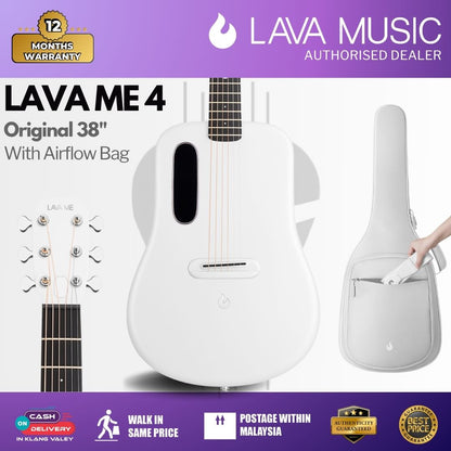 LAVA ME 4 Carbon 38" with Airflow Bag - White