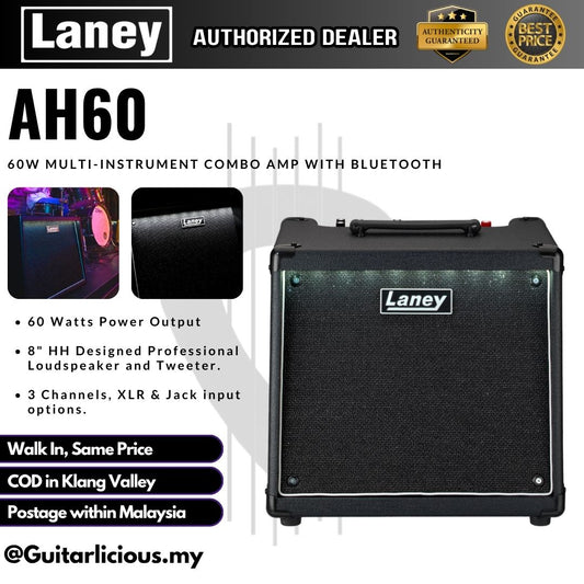 Laney AH60 60 Watt 1X8 Inch Multi Instrument Keyboard and Guitar Combo Amp with Bluetooth