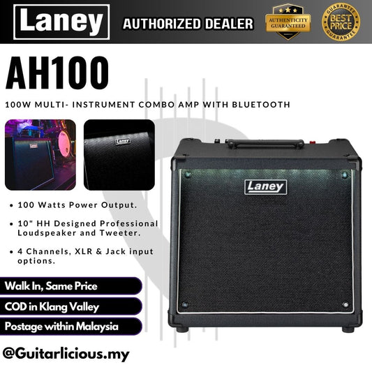 Laney AH100 100 Watt 1X10 Inch Multi Instrument Keyboard and Guitar Combo Amp