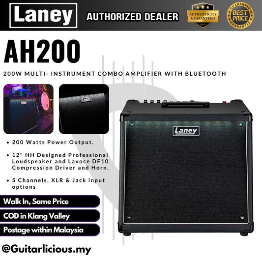 Laney AH200 200 Watt 1X12 Inch Multi Instrument Keyboard and Guitar Combo Amp