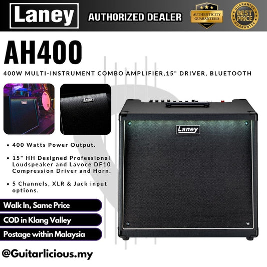Laney AH400 400 Watt 1X15 Inch Multi Instrument Keyboard and Guitar Combo Amp