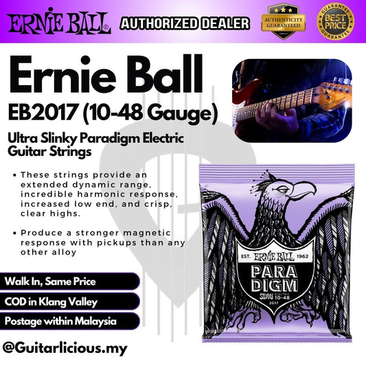 Ernie Ball Ultra Slinky Paradigm Electric Guitar Strings, 10-48 - EB2017