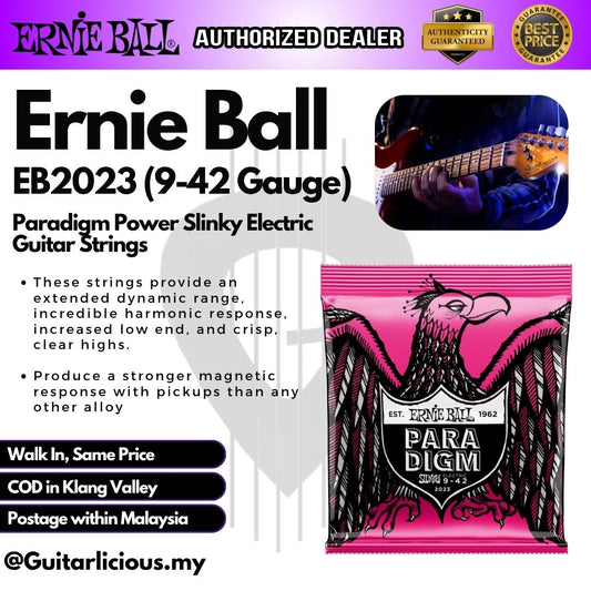 Ernie Ball Paradigm Super Slinky Electric Guitar Strings, 9-42 - EB2023
