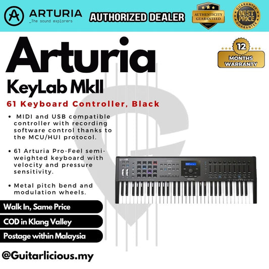 Arturia KeyLab mkII 61 Keyboard Controller - Black