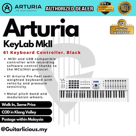 Arturia KeyLab mkII 61 Keyboard Controller - White