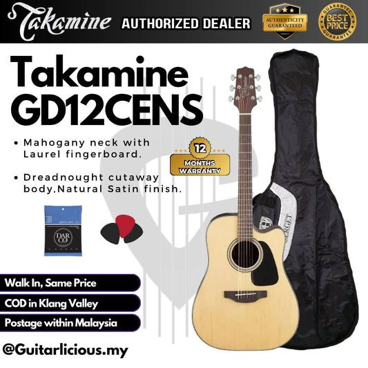 Takamine GD12CENS | G Series | Dreadnought Cutaway Acoustic-Electric Guitar