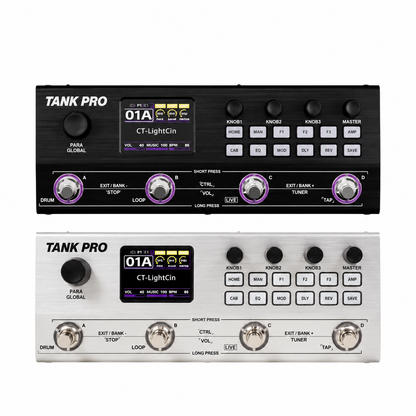 M-VAVE Tank Pro Portable Multi Effect Pedal with Built In Battery and Bluetooth