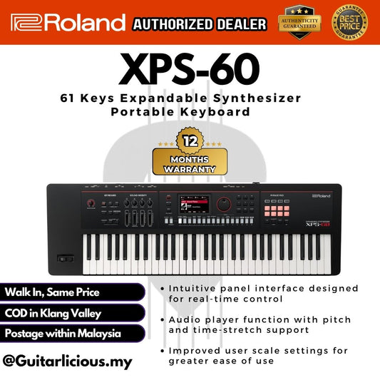 Roland XPS-60 61 Keys Expandable Synthesizer Portable Keyboard (XPS60 XPS 60)