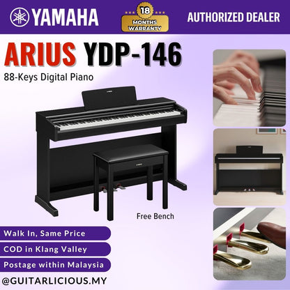 Yamaha Arius YDP-146 88-Keys Digital Piano with FREE Bench