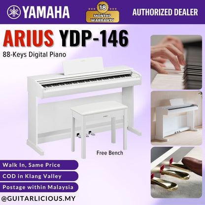 Yamaha Arius YDP-146 88-Keys Digital Piano with FREE Bench