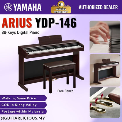 Yamaha Arius YDP-146 88-Keys Digital Piano with FREE Bench