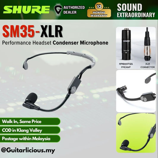 Shure SM35-XLR Performance Headset Condenser Microphone