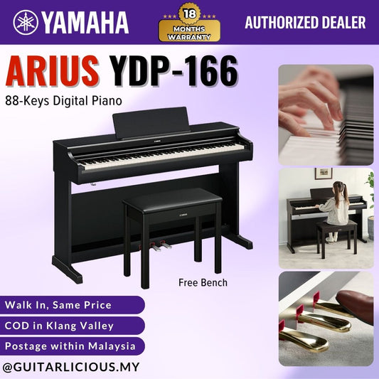 Yamaha Arius YDP-166 88-Keys Digital Piano with FREE Bench
