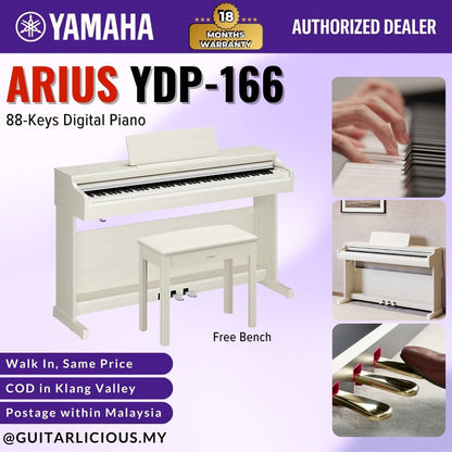 Yamaha Arius YDP-166 88-Keys Digital Piano with FREE Bench