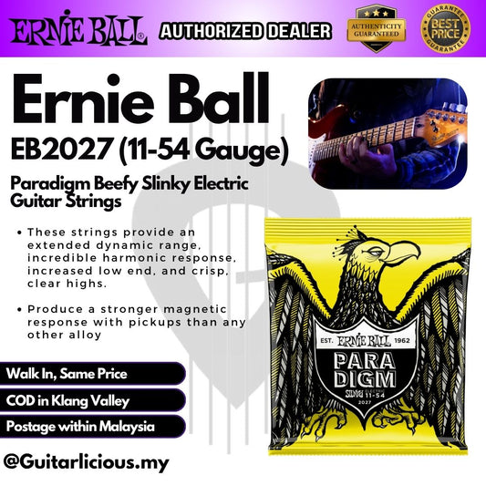 Ernie Ball Paradigm Beefy Slinky Electric Guitar Strings, 11-54 - EB2027